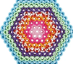 Perleplade - Oval Hjerte Hexagon Cirkel Firkant Stjerne - 6 Stk