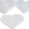 Perleplader - Hjerte - Klar - 10 Stk