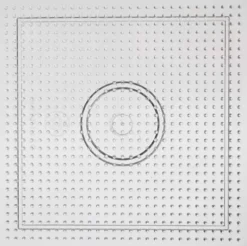 Perleplade - Stor Kvadrat Firkant - Medium - 14,5X14,5 CM - 10 Stk