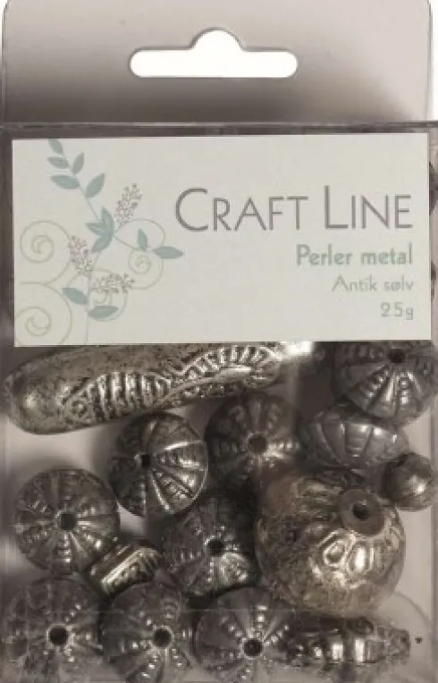 Perler Metal 25G Antik Sølv - Craft Line