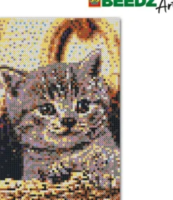 Perler Og Perleplader Sæt - Kat - Ses Creative - Beedz Art