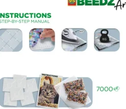 Perler Og Perleplader Sæt - Kat - Ses Creative - Beedz Art