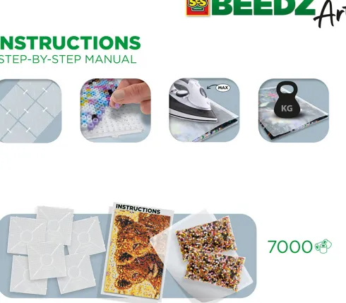 Perler Og Perleplader Sæt - Løveunger - Ses Creative - Beedz Art