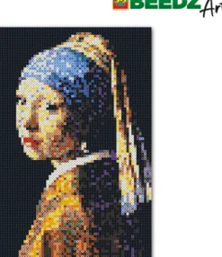 Perler Og Perleplader Sæt - Vermeer, Pigen Med Perleøreringen - Bedez Art