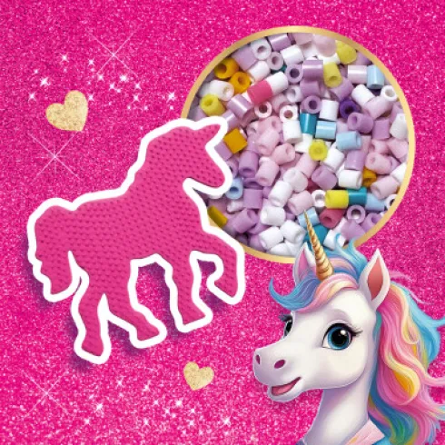 Perler Og Perleplade Sæt - Enhjørning - 1.800 Stk. - Ses Creative