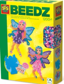Perler Og Perleplade Sæt - Feer - Ses Creative - Beedz