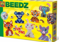 Perler Og Perleplade Sæt - Fun Pins Dyr - Ses Creative - Beedz