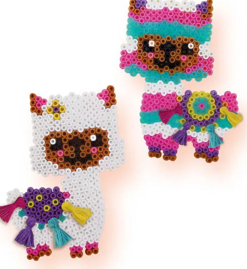 Perler Og Perleplade Sæt - Lama - Ses Creative - Beedz