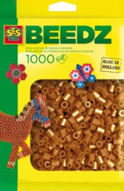 Perler Til Perleplader - 1.000 Stk. - Brun - Ses Creative - Beedz