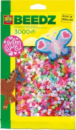 Perler Til Perleplader - 3.000 Stk. - Eventyr - Ses Creative - Beedz