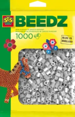 Perler Til Perleplader - 1.000 Stk. - Grå - Ses Creative - Beedz