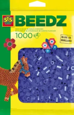 Perler Til Perleplader - 1.000 Stk. - Mørkeblå - Ses Creative - Beedz