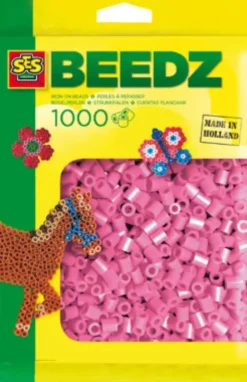 Perler Til Perleplader - 1.000 Stk. - Pink - Ses Creative - Beedz