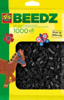 Perler Til Perleplader - 1.000 Stk. - Sort - Ses Creative - Beedz