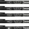 Permanent Tusch - Tykkelse 2X0,6+2X0,8+1,3 MM - Sort - 5 Stk