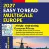 2027 Philip's Easy To Read Multiscale Road Atlas Europe - A4 With Spiral