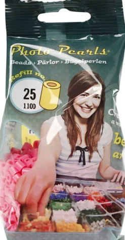 Photopearls - Medium - Gammel Rosa 25 - 1100 Stk. - Nabbi Fotoperler