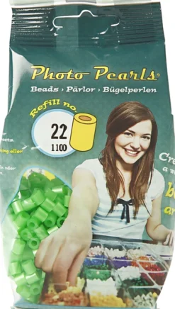 Photopearls - Medium - Grøn Perlemor 22 - 1100 Stk. - Nabbi Fotoperler