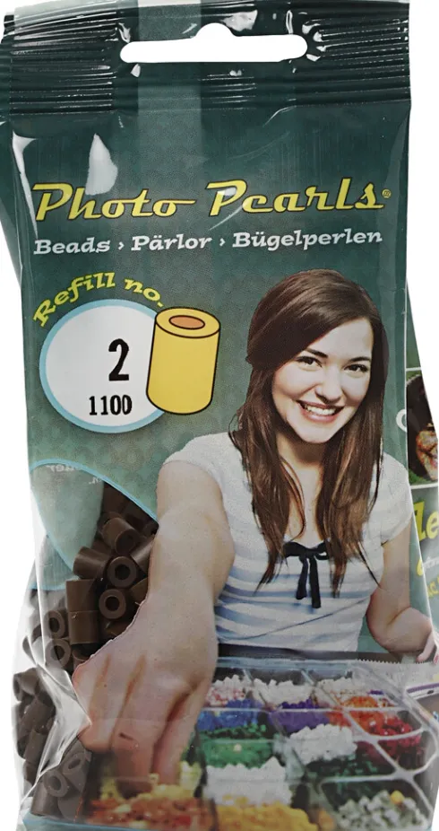 Photopearls - Medium - Mørk Brun 2 - 1100 Stk. - Nabbi Fotoperler