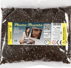 Photopearls - Medium - Mørk Brun 2 - 6000 Stk. - Nabbi Fotoperler