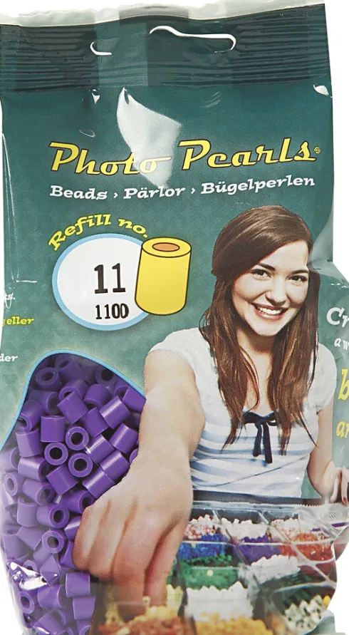 Photopearls - Medium - Mørk Lilla 11 - 1100 Stk. - Nabbi Fotoperler
