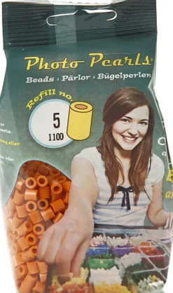 Photopearls - Medium - Rødbrun 5 - 1100 Stk. - Nabbi Fotoperler