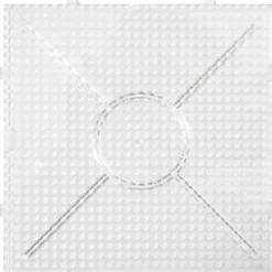 Photopearls Perleplader - Firkantet - Jumbo - Klar - 2 Stk. - Nabbi