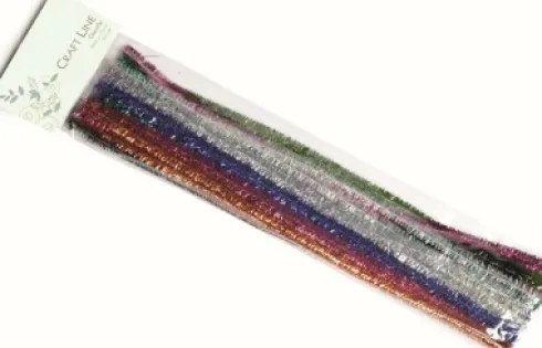 Piberensere - L 30 CM - B 8 MM - Glitter - Forskellige Farver - 24 Stk