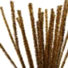 Piberensere - L 30 CM - B 6 MM - Glitter - Guld - 24 Stk