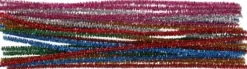 Piberensere - L 30 CM - B 6 MM - Glitter - Stærke Farver - 24 Stk