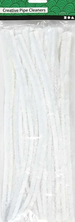 Piberensere - L 30 CM - B 15 MM - Hvid - 15 Stk