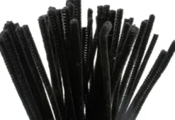Piberensere - L 30 CM - B 6 MM - Sort - 50 Stk