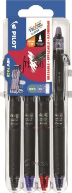 Pilot - Frixion Point Clicker Pens Set2Go 0,5 Basic - 4 Farver