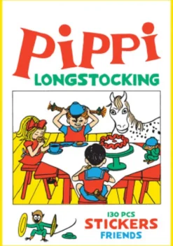 Pippi Langstrømpe Klistermærker - Pippi Og Venner - 130 Stk