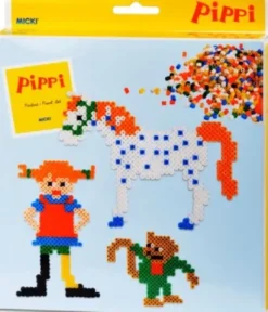 Pippi Langstrømpe Perlesæt Med 2 000 Perler