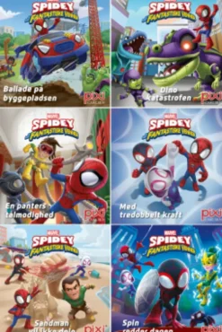 Pixi Bøger - Serie 154 - Spidey Og Hans Fantastiske Venner - 48 Stk