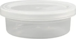 Plastbøtte Med Låg - H 24 MM - Ø 68 MM - 45 ML - 20 Stk