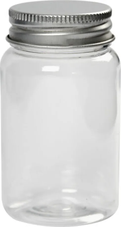 Plastdåse Med Låg - H 77 MM - Ø 45 MM - 100 ML - 10 Stk