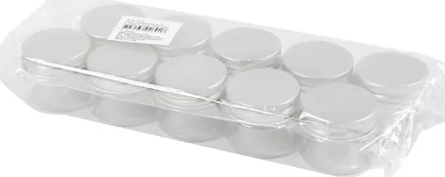 Plastdåse Med Låg - H 35 MM - Ø 40 MM - 10 Stk