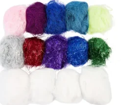 Plastfibre - Assorterede Farver - 500 G