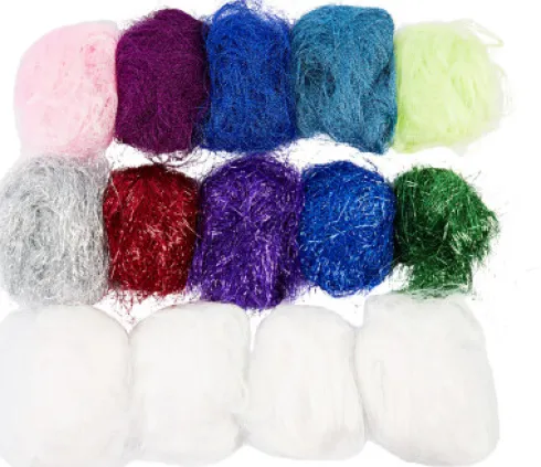 Plastfibre - Assorterede Farver - 500 G