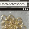 Plastring - Str. 15 MM - Tykkelse 2 MM - Guld - 25 Stk