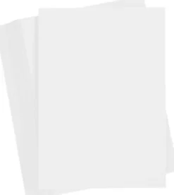 Playcut Kulørt Papir A4 120 G - 20 Arkhvid