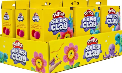 Play Doh - Lufttørrende Ler Buddy Peg Boks - Assorteret - Hasbro