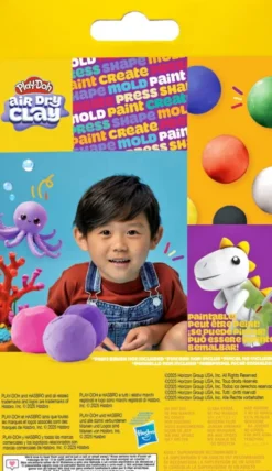 Play Doh - Lufttørrende Ler Buddy Peg Boks - Assorteret - Hasbro