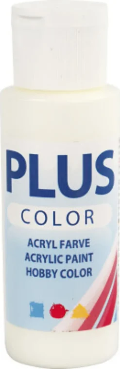 Plus Color Hobbymaling - Akrylfarve - Råhvid - 60 ML