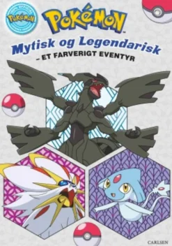 Pokémon Malebog - Mystisk Og Legendarisk - 6 Stk