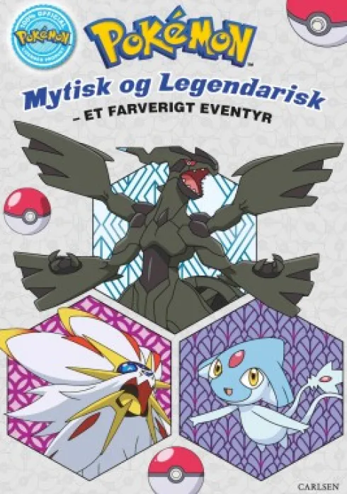Pokémon Malebog - Mystisk Og Legendarisk - 6 Stk