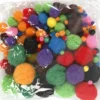 Pomponer - Ø 5-40 MM - Assorterede Farver - 42 G