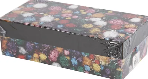 Pomponer - Ø 15-40 MM - Glitter - Stærke Farver - 300 G